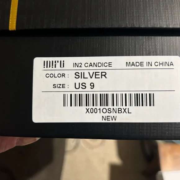 Silver sequins ankle strap kitten heels - Picture 6 of 6